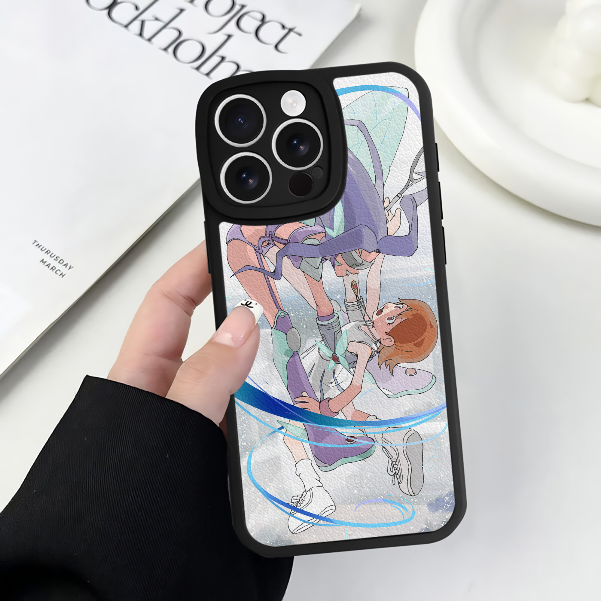 （画像用） Digimon デジタルモンスター/デジモン 【iPhone 16シリーズ対応】シリコンスマホケース（レザー調） 材質：シリコン